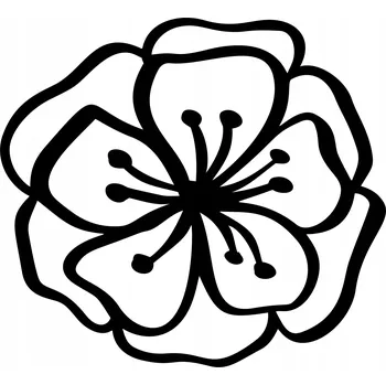 Samolepící dekorace Samolepka na stěnu květina shora 39x45cm