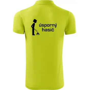 Pánská košile Úsporný hasič - Polokošile Victory sportovní (dresovina) - 2XL ( Limetková )