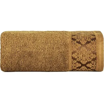 Ručník Ručník na ruce malý 30x50 cm medový s žakárovou bordurou