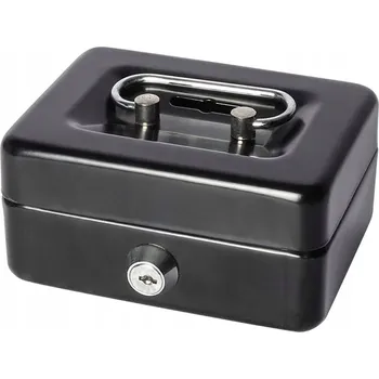 Úložný box KOVÁ POKLADNIČKA NA PENÍZE MINI Skříňka na drobné SEJF KLÍČ ÚLOŽNÝ BOX