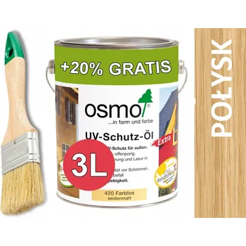 Olej na dřevo Osmo UV Ochranný Olej bezbarvý lesk 420 3L 54m2