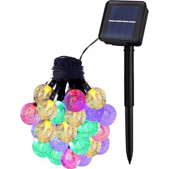 Venkovní osvětlení GIRLANDA Solární zahradní světla 20 LED Multikolor