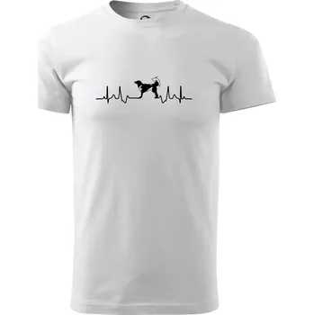 Český strakatý pes EKG - Triko extra velké (5-8XL) - 6XL ( Bílá )