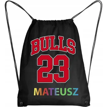 Školní Vak/Batoh na Tělocvik do Školky Školy CHICAGO BULLS NBA + JMÉNO