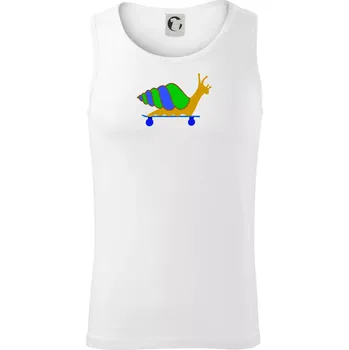 Šnek na skateboardu (Moňas) - Tílko pánské Core - XL ( Bílá )
