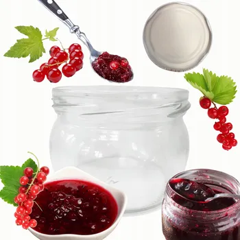 Sklenice Zavařovací Sklenice 260 Ml džemy džemy koření houby 82 mm