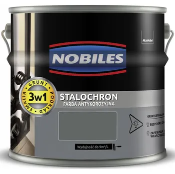 barva na kov NOBILES STALOCHRON BARVA ANTYKOROZNÍ NA KOV ŠEDÁ SVĚTLÁ 7010 LESK 5L