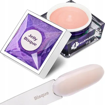 Lak na nehty STAVEBNÍ GEL NA PRODLUŽOVÁNÍ NEHTŮ JELLY 15g BISQUE BÉŽOVÁ