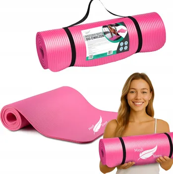 podložka na cvičení Podložka na cvičení Medi Sleep 183 cm x 61 cm růžová