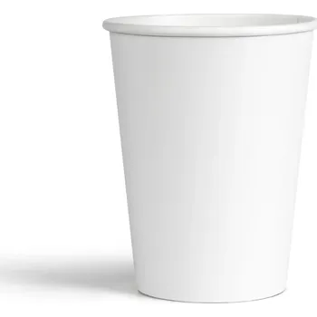 Jednorázové nádobí Papírové Kelímky bílé BIO 400 ml 50 Ks