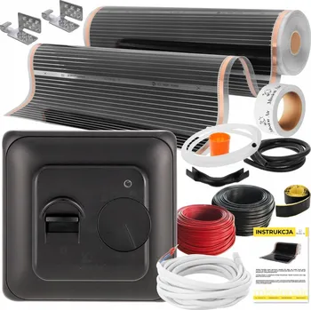 Topná rohož Sada Vyhřívací Podložka Mission Air Fólie 100 cm I 160 W/m² 2,5 m² PTC