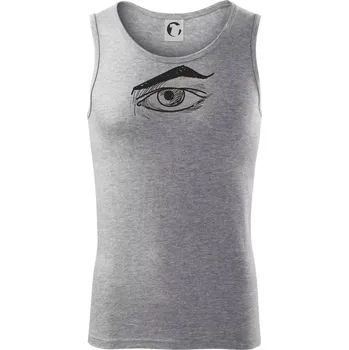 Párovy motiv - oko naštvané - Tílko pánské Core - S ( Tmavě šedý melír )