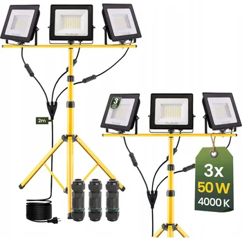 LED reflektor NNLED 150W, 3 světelné zdroje, neutrální bílá, IP65