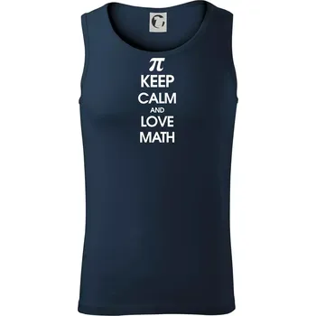 Keep calm and love math - Tílko pánské Core - 2XL ( Námořní modrá (velmi tmavá - téměř černá) )