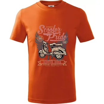 Chlapecké tričko Scooter Pride - Tričko dětské bavlněné - 104-110cm / 3-4 roky ( Oranžová )