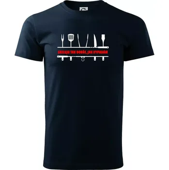 Griluju tak dobře, jak vypadám - Triko extra velké (5-8XL) - 6XL ( Námořní modrá (velmi tmavá - téměř černá) )