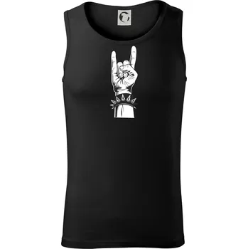 Pánské termoprádlo Rock ruka s náramkem - Tílko pánské Core - XL ( Černá )