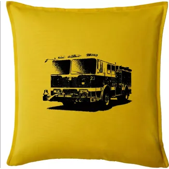 Polštář Hasičské auto americké - Polštář 50x50 - 50x50 - Pouze potah ( Žlutá )