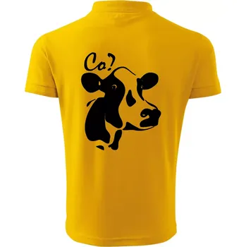 Pánská košile Zmatená kráva - Polokošile pánská Pique Polo 203 - 3XL ( Žlutá )