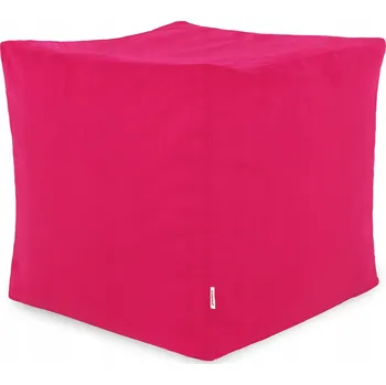 Taburet Taburet PLUSZOVÝ k sezení CUBO křeslo RŮŽOVÝ