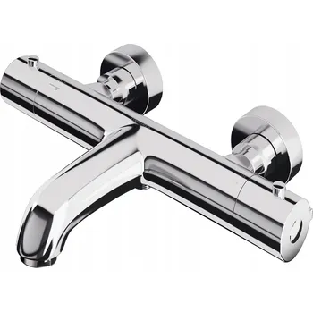 Vodovodní baterie Nástěnná vanová baterie páková Omnires stříbrná