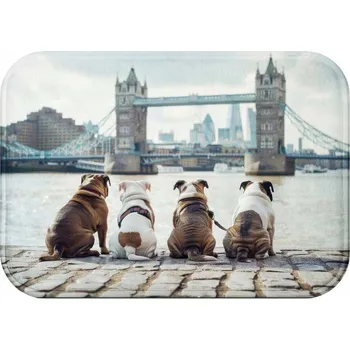 Koupelnová předložka KOUPELNOVÁ PŘEDLOŽKA | MĚKKÁ 60X40 MODNA ANTYPOŚLIZGOWA MATA PRYSZNIC VZOR