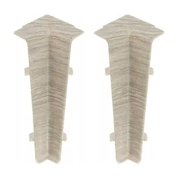 Podlahová lišta Vnitřní roh Cezar hliníkový 75 x 22, délka 22 cm, Dub Béžový Haras