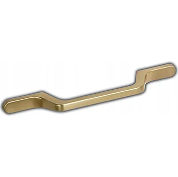 NÁBYTKOVÁ ÚCHYTKA OZDOBNÁ UNIVERZÁLNÍ LEO GOLD ZLATÁ ROZTEČ 128MM