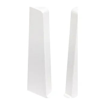 Podlahová lišta Levá koncovka Cezar hliníková 23,4 x 75, délka 1 cm, bílá