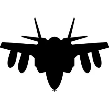 Samolepící dekorace Samolepka na stěnu stíhačka letadlo 10x15 cm