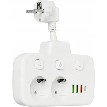 Napájecí kabel Prodlužovací Kabel Kobi 0,2 m 2 ks bílá