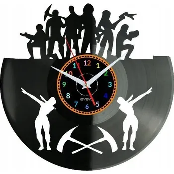 Hodiny Video Hra (Fortnite) Nástěnné Hodiny Vinylová Deska Moderní Dekorativní