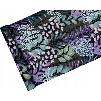 Tapeta Tapeta barevný ROSTLINNÝ vzor fialový VINYL na vliesu