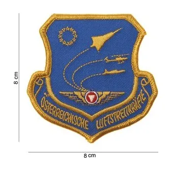 Nášivka textilní 101 Inc Austrian Air Force - modrá-žlutá