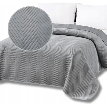 Přehoz na lůžko Přehoz na postel 170x210 Prošívaný Komfortní Dekorační Marieta Velur