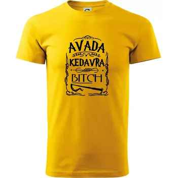 Pánské tričko Harry - Avada Kedavra - Triko extra velké (5-8XL) - 6XL ( Žlutá )