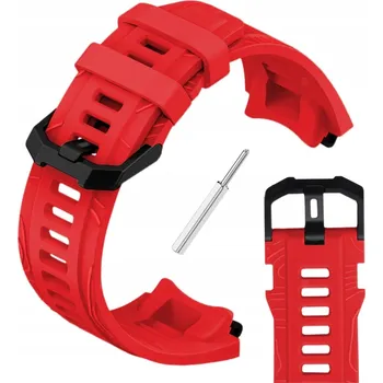 Řemínek na hodinky Silikonový řemínek ChronSmarta pro hodinky Amazfit T-REX 3 červený