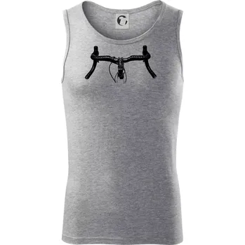 Silniční kolo řidítka - Tílko pánské Core - 2XL ( Tmavě šedý melír )