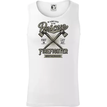 Rescue Firefighter - Tílko pánské Core - S ( Bílá )