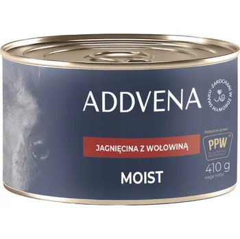 Krmivo pro psa Addvena Moist Jehněčí s hovězím krmivo mokré pro psy 410g