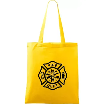 Fire dept. logo - Taška bavlněná - 42 x 38 cm ( Žlutá )