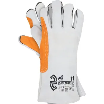 Pracovní rukavice Rukavice INDEX BHP RĘKAWICE ROBOCZE SPAWALNICZE OCHRONNE WELDER velikost 10 - XL 1 pár