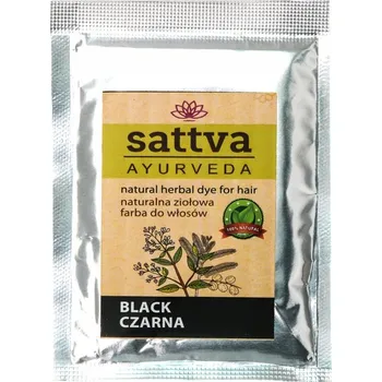 Barva na vlasy Henna na vlasy Sattva pro černou barvu - Černá