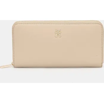 Peněženka Peněženka Tommy Hilfiger dámská, béžová barva, AW0AW17744 08X, vel. ONE SIZE