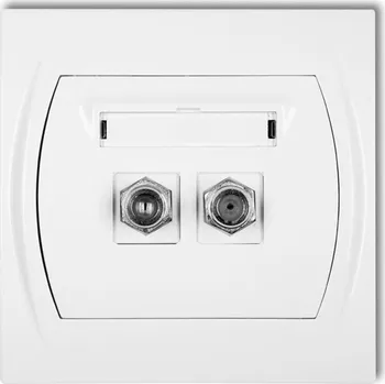 Elektrická zásuvka Anténní zásuvka nástěnná Karlik bílá