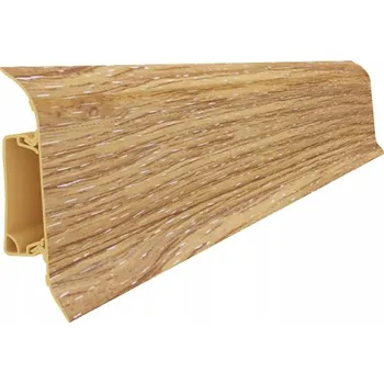 soklová lišta PVC lišta Vilo 250 x 55, délka 250 cm, dub