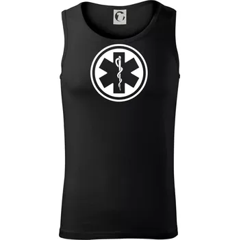 Rescue logo samostatné kulaté - Tílko pánské Core - XL ( Černá )