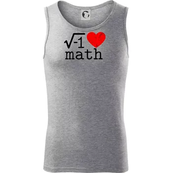 I love math - Tílko pánské Core - L ( Tmavě šedý melír )