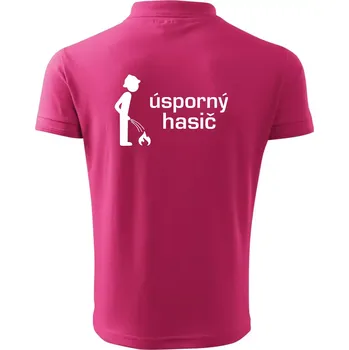 Pánská košile Úsporný hasič - Polokošile pánská Pique Polo 203 - 3XL ( Purpurová )