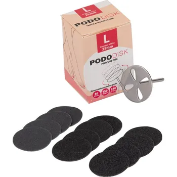 MollyLac Nástavec do brusky na pedikúru a manikúru 25mm pododisk + náhradní brusné kotouče